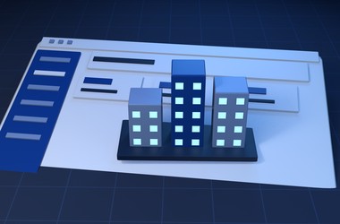 Illustrated cover for Paylalo ERP Back Office: a dashboard window with a 3D building motif.