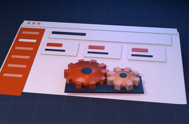 Illustrated cover for Paylalo Manufacturing (Make-to-Stock): a dashboard window with a 3D gear motif.