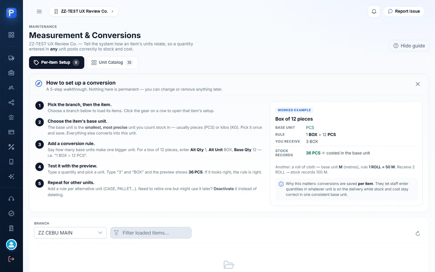 Measurement & Conversions with the built-in guide
